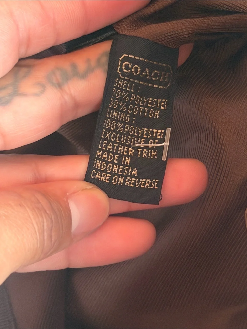 Vintage Y2K brown Coach bucket hat